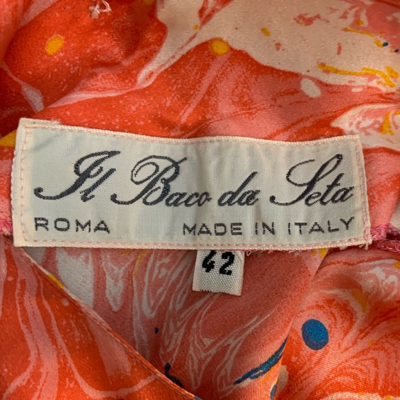 🌹New Listing🌹EUC Vintage 80s Il Baco Da Seta Silk Blouse & Skirt - Rome, Italy - Picture 7 of 7